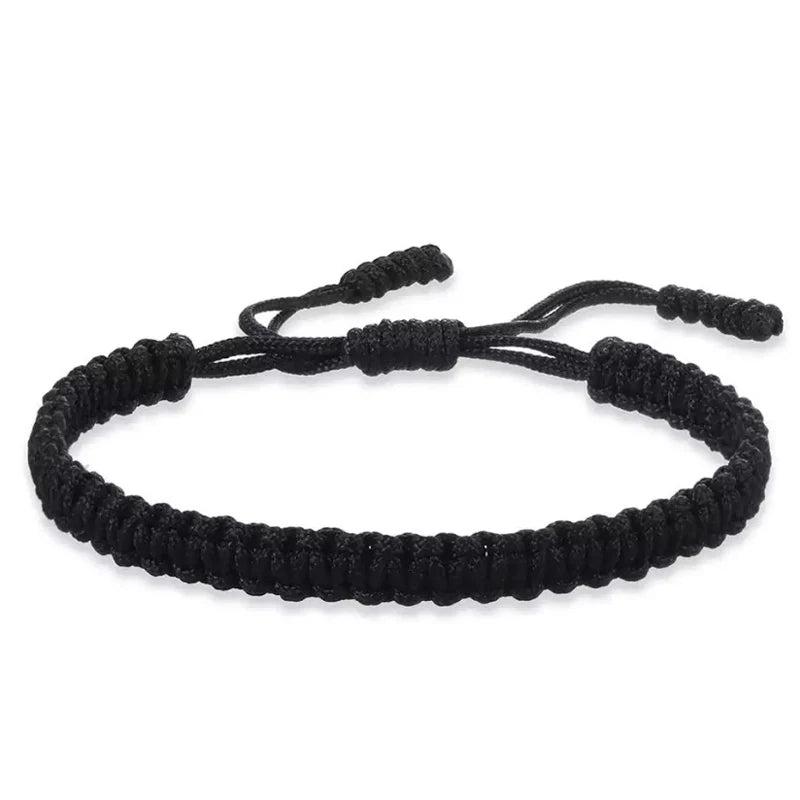Handmade Braid String Bracelets Red Black Buddhist Tibetan Woven Rope Good Luck Amulet Bracelet for Women Girls Jewelry ﻿Gifts Espiga Jewelry