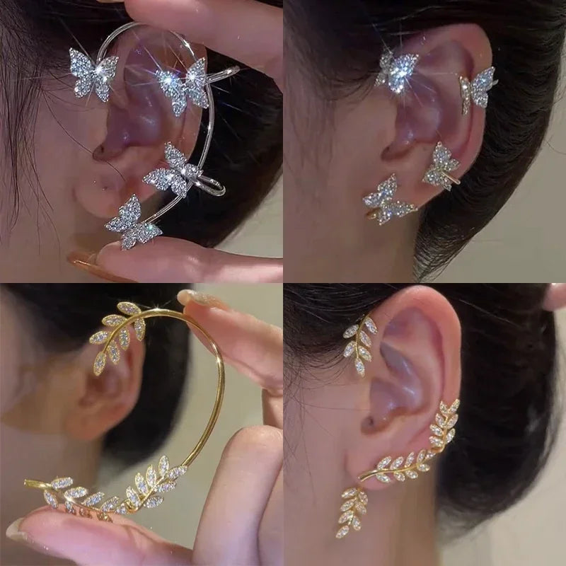 Leaf Butterfly Ear Cuff Espiga Jewelry