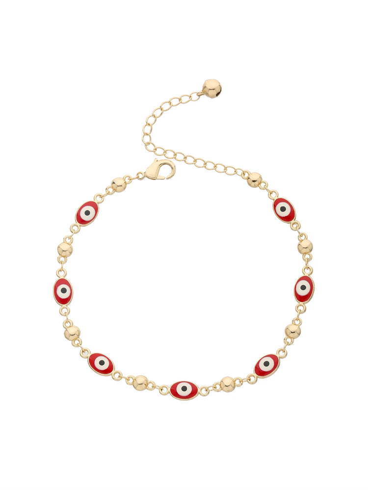 Religious series Jewelry enamel Türkiye evil eye anklet bracelet Women&