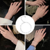 Chain Bracelet Delicate Trendy Fancy Hand Ornament Exquisite Chain Bracelet With Captivating Shine Dazzling Hand Ornament Unique Espiga Jewelry