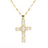 Gorgeous Cross Zircon Necklace Religious Belief Prayer Love Hope Blessing Church Jewelry Good Luck Prayer Religious Accessories Espiga Jewelry