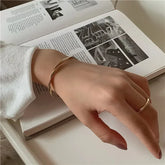 Women Jewelry Wedding Party Premium Gift Wholesale New Fashion Trend Unique Design Elegant Exquisite Twist Simple Bracelet Espiga Jewelry