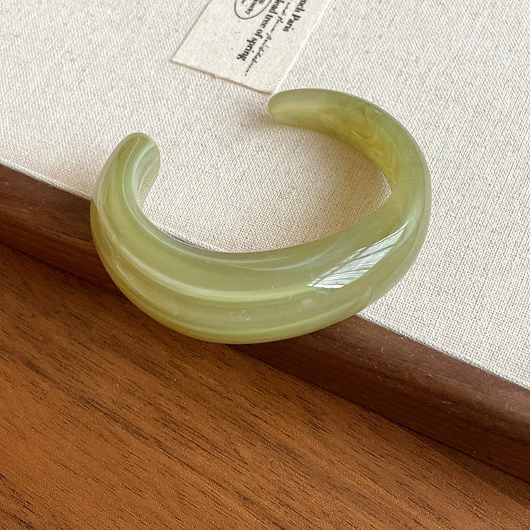 Acrylic Jelly Cuff Bangle Espiga Jewelry