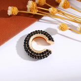 1Pcs Colorful Zircon C Shaped Cartilage Clip Earrings Women Exquisite Luxury No Pierced Copper Ear Cuff Fashion Jewelry Espiga Jewelry