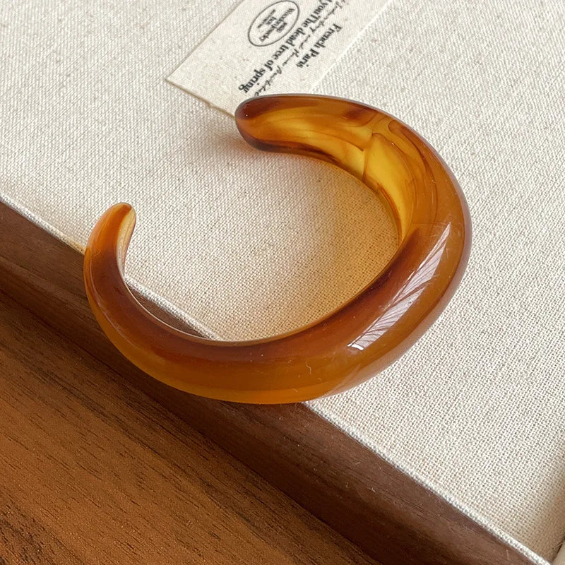 Acrylic Jelly Cuff Bangle Espiga Jewelry
