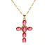 Gorgeous Cross Zircon Necklace Religious Belief Prayer Love Hope Blessing Church Jewelry Good Luck Prayer Religious Accessories Espiga Jewelry