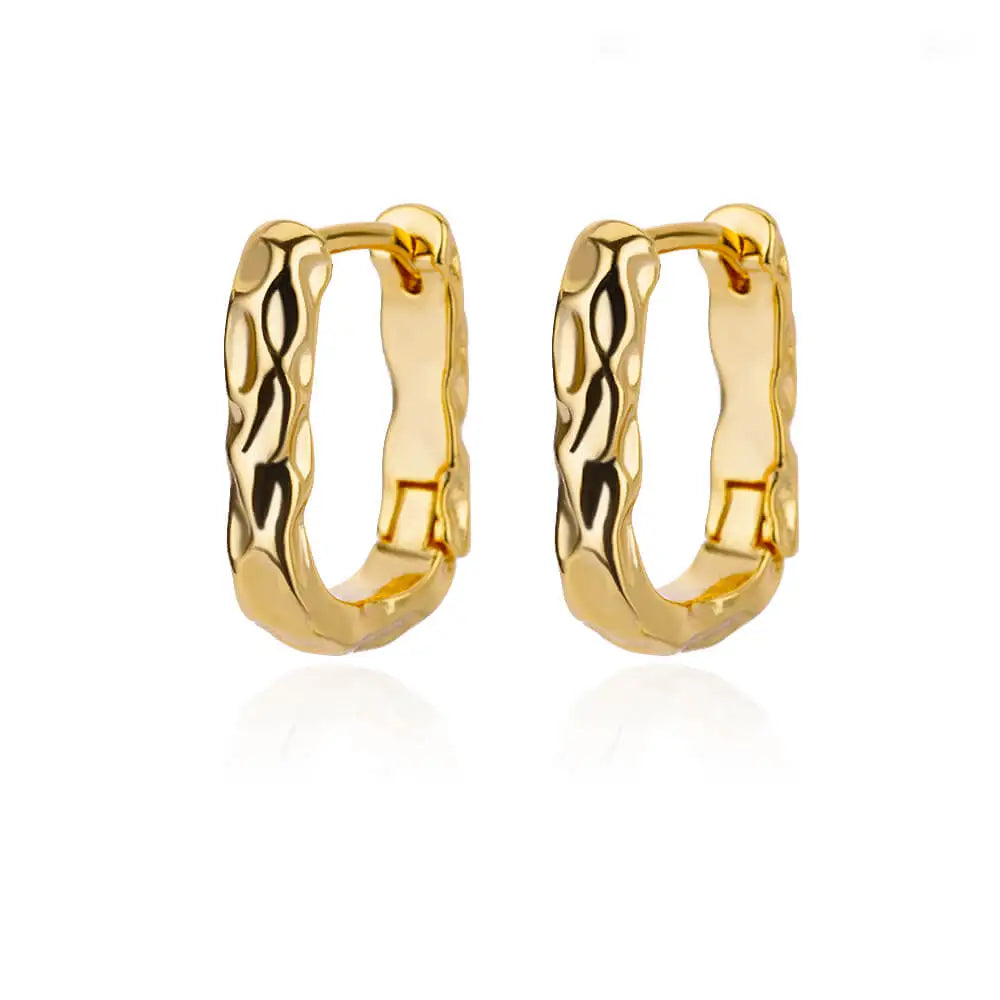 Elegant Round Earrings for Women Girls Luxury Stainless Steel Hoop Earrings Vintage Wedding Engagement Aesthetic Jewerly aretes Espiga Jewelry