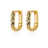 Elegant Round Earrings for Women Girls Luxury Stainless Steel Hoop Earrings Vintage Wedding Engagement Aesthetic Jewerly aretes Espiga Jewelry