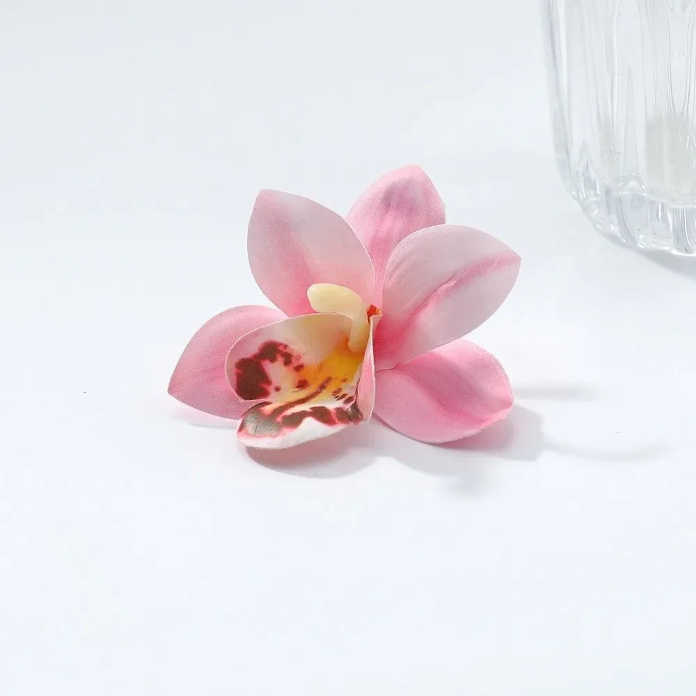 Butterfly Orchid Large Flower Earrings Korean Style Jewelry Accessories Flower Stud Earrings Minority Design Exaggerated Espiga Jewelry