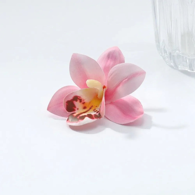 Butterfly Orchid Large Flower Earrings Korean Style Jewelry Accessories Flower Stud Earrings Minority Design Exaggerated Espiga Jewelry