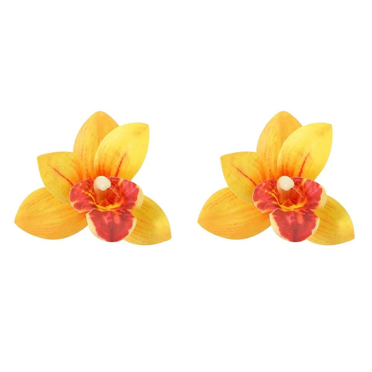 Butterfly Orchid Large Flower Earrings Korean Style Jewelry Accessories Flower Stud Earrings Minority Design Exaggerated Espiga Jewelry