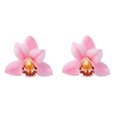 Butterfly Orchid Large Flower Earrings Korean Style Jewelry Accessories Flower Stud Earrings Minority Design Exaggerated Espiga Jewelry