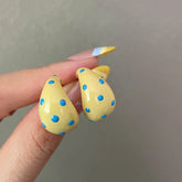 New Trendy Vintage Pink Tulip Flower Heart Pendant Earrings for Women Spring and Summer Sweet Design Wedding Party Jewelry Gifts Espiga Jewelry