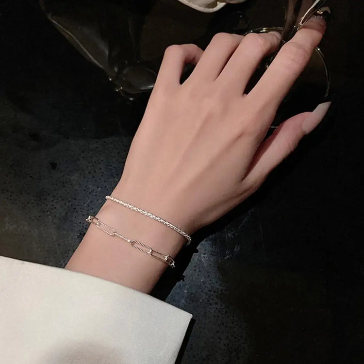 Chain Bracelet Delicate Trendy Fancy Hand Ornament Exquisite Chain Bracelet With Captivating Shine Dazzling Hand Ornament Unique Espiga Jewelry