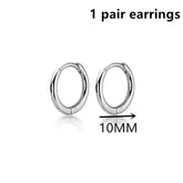 Exquisite 925 Sterling Silver Small Earrings, Plain Silver, Comfortable Earrings, Smooth Earrings, Suitable for Girls, Women Espiga Jewelry