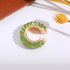 1Pcs Colorful Zircon C Shaped Cartilage Clip Earrings Women Exquisite Luxury No Pierced Copper Ear Cuff Fashion Jewelry Espiga Jewelry
