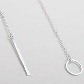 2025 New Fashion Necklace Design Ladies Fashion Simple Simple Metal Round Necklace Wholesale Sales Espiga Jewelry