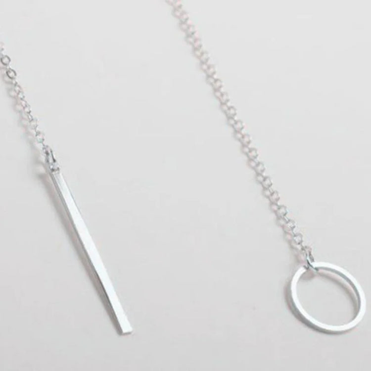 2025 New Fashion Necklace Design Ladies Fashion Simple Simple Metal Round Necklace Wholesale Sales Espiga Jewelry
