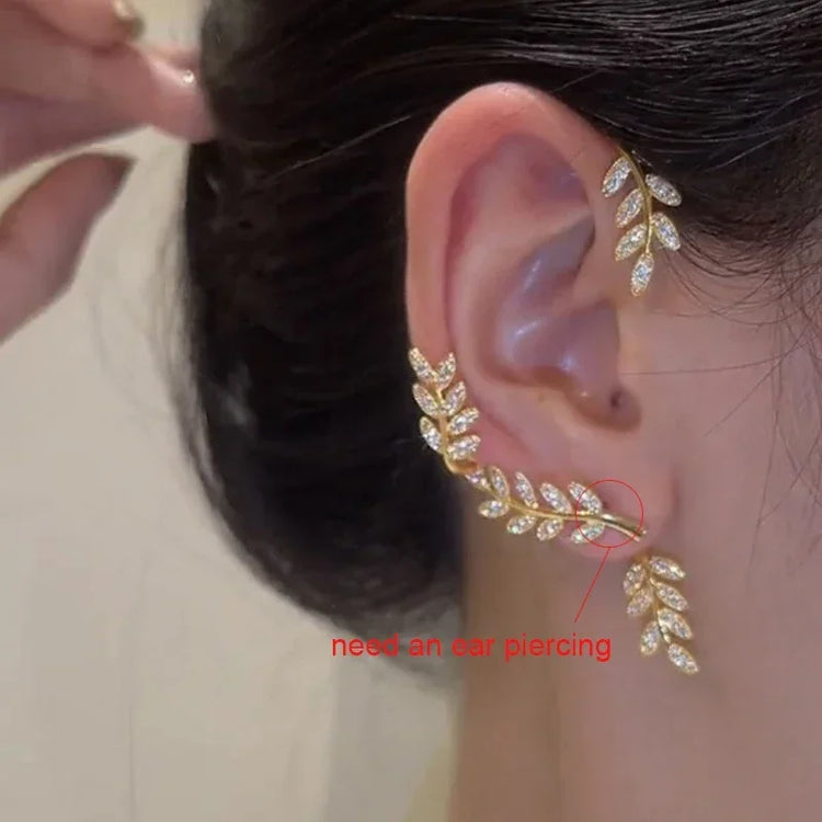 Leaf Butterfly Ear Cuff Espiga Jewelry