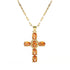 Gorgeous Cross Zircon Necklace Religious Belief Prayer Love Hope Blessing Church Jewelry Good Luck Prayer Religious Accessories Espiga Jewelry