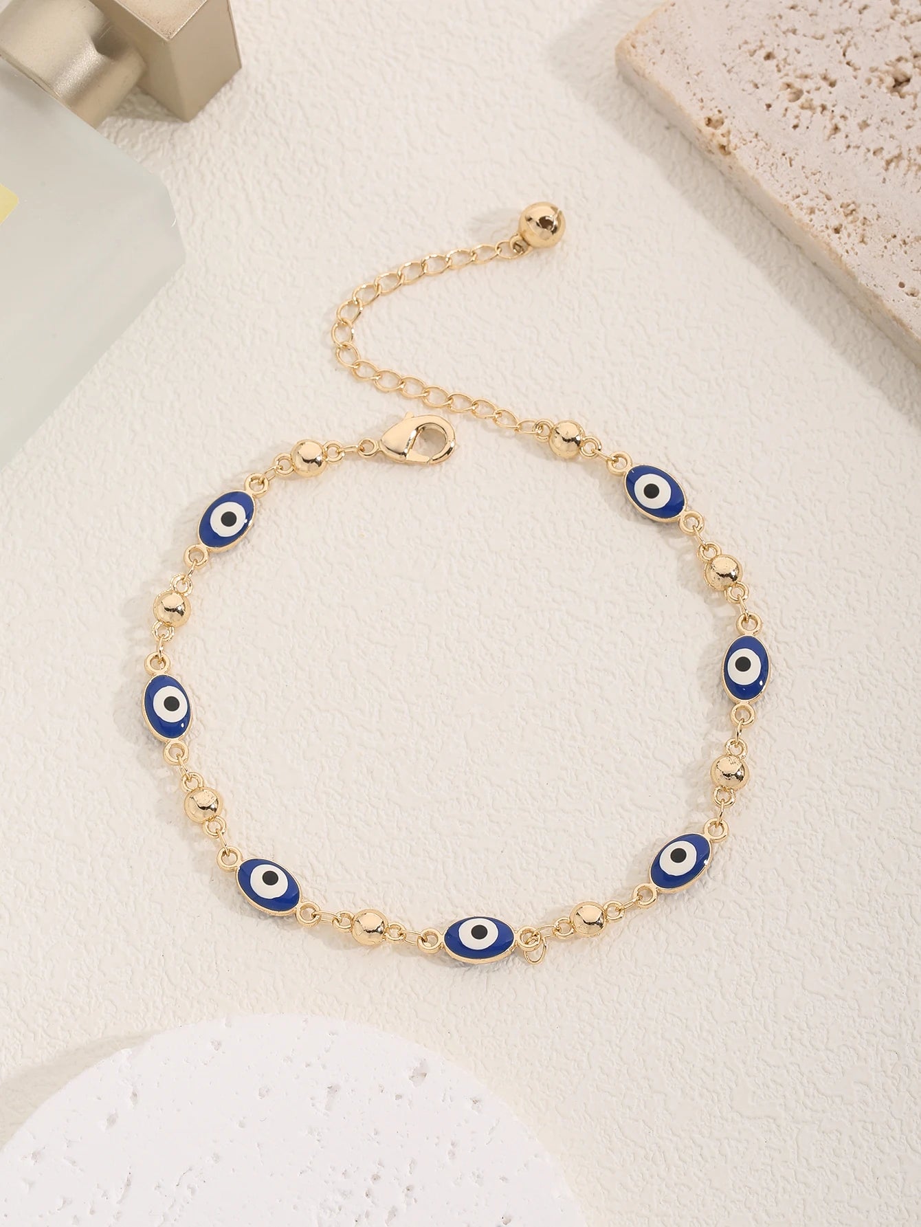 Religious series Jewelry enamel Türkiye evil eye anklet bracelet Women&