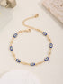 Religious series Jewelry enamel Türkiye evil eye anklet bracelet Women&