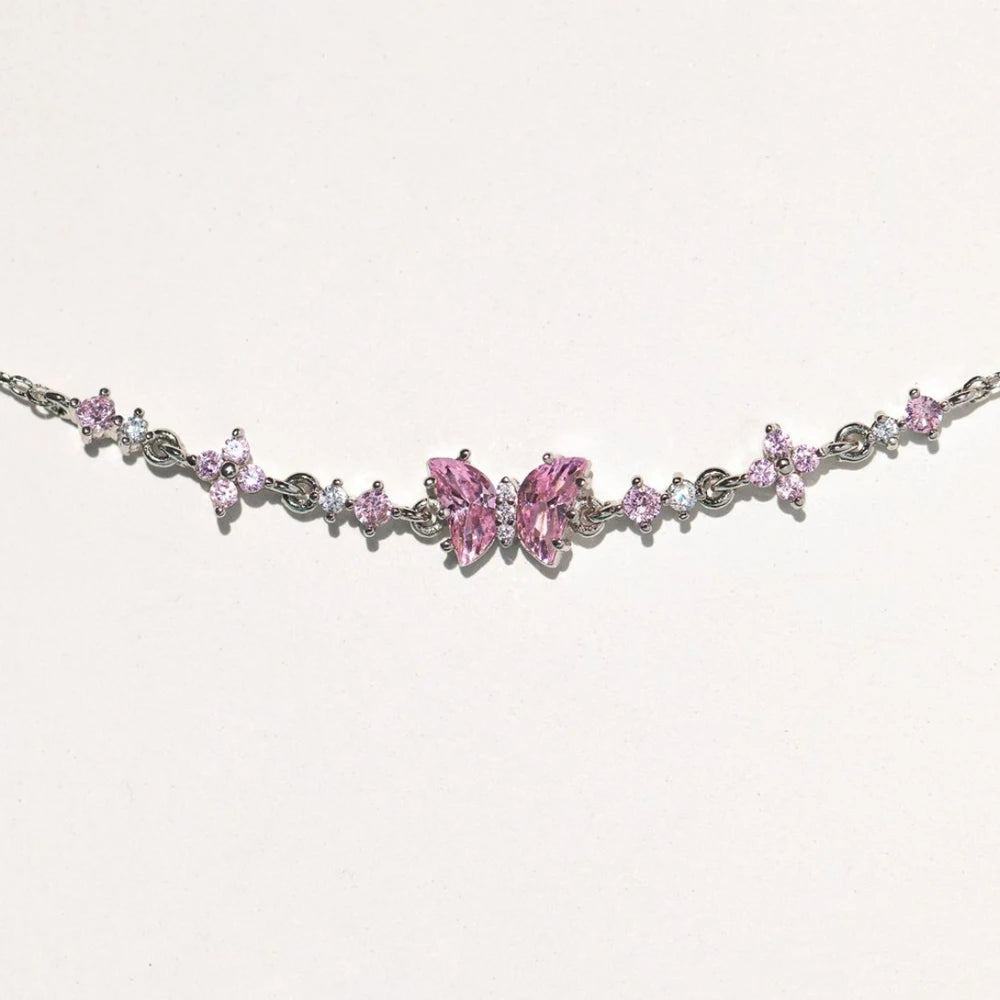 New Fashion Women Girls Trendy Sweetness Lovely Shiny Zircon Bow Bowknot Chain Bracelets Jewelry Female Party Gifts Espiga Jewelry