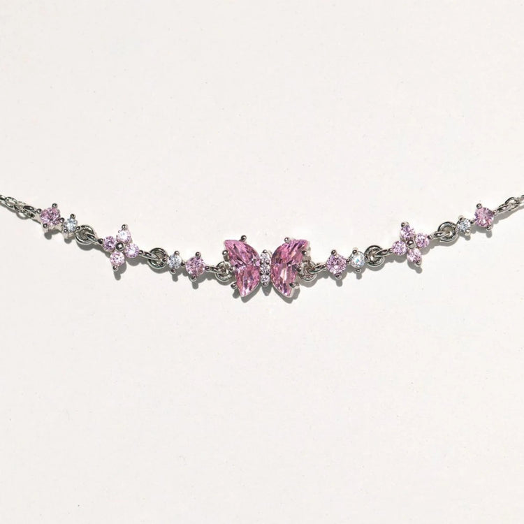 New Fashion Women Girls Trendy Sweetness Lovely Shiny Zircon Bow Bowknot Chain Bracelets Jewelry Female Party Gifts Espiga Jewelry