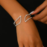 Hand bracelet jewelry - fashionable wristbands, rhinestone elastic gemstone-set bracelets, open-ended bracelets Espiga Jewelry