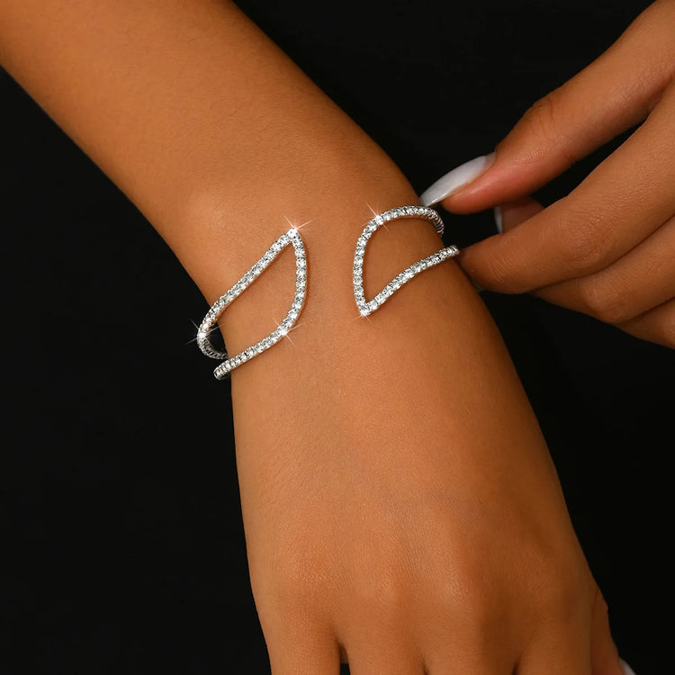 Hand bracelet jewelry - fashionable wristbands, rhinestone elastic gemstone-set bracelets, open-ended bracelets Espiga Jewelry