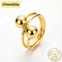 18K Gold Plated Luxury Exquisite Beaded Ring, a Fine Gift for Women, Wedding Party Accessories Espiga Jewelry
