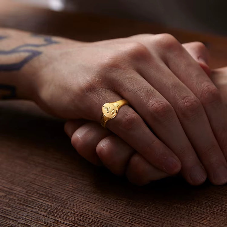 North Star Signet Ring